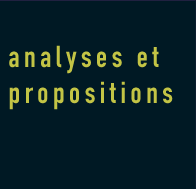 analyses et propositions