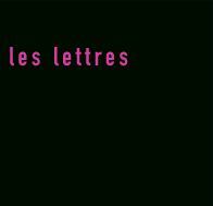 les lettres